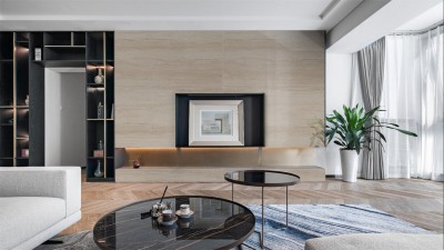 大理石系列-木紋黃洞